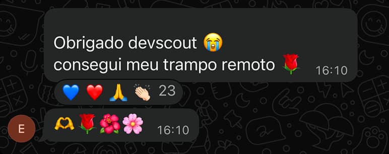 Feedback da comunidade 2